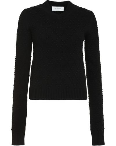 Sportmax Salve Wool And Cashmere Sweater - Black