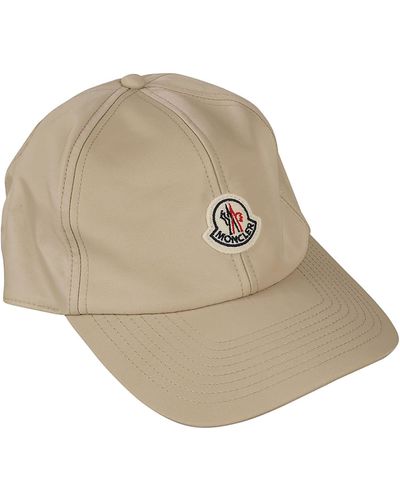 Moncler Logo Patch Baseball Cap - Natural