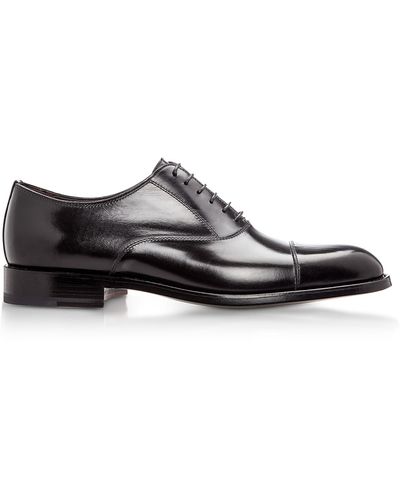 Moreschi New York M Calfskin Oxford Shoes - Black