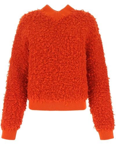 Bottega Veneta Boucle Sweater - Red