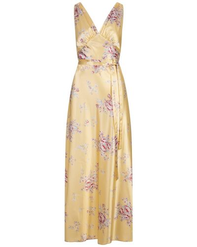 Aspesi Printed Polyester Petticoat Dress - Metallic