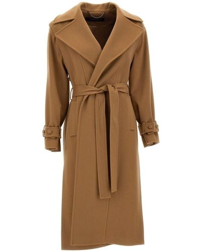 FEDERICA TOSI Wool And Cashmere Coat - Natural