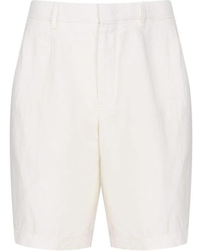 ZEGNA Linen Shorts - White