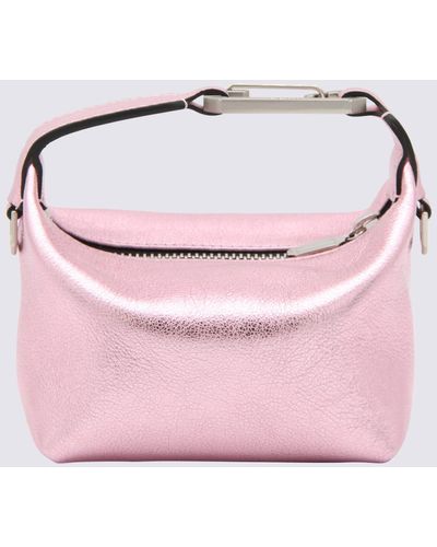 Eera Leather Tiny Moon Tote Bag - Pink
