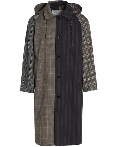 ANDERSSON BELL Patchwork Check Coat - Multicolour