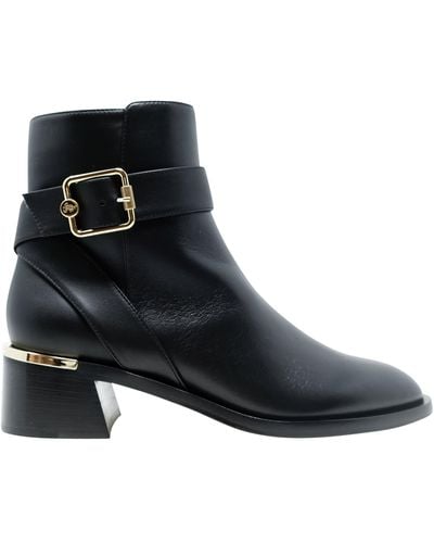 Jimmy Choo Leather Clarice Ankle Boots - Black