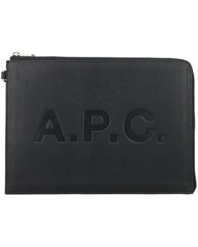 A.P.C. Tablet Bag - Black