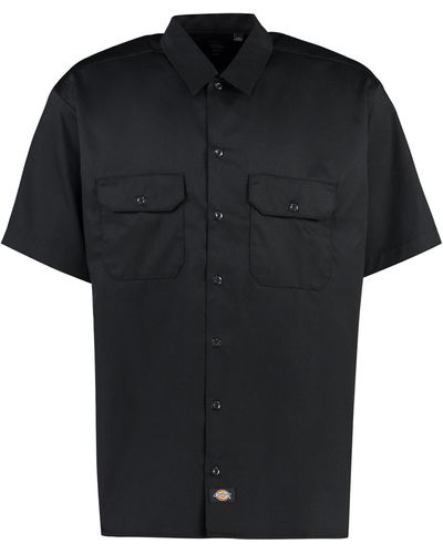 Dickies Short Sleeve Cotton Blend Shirt - Black