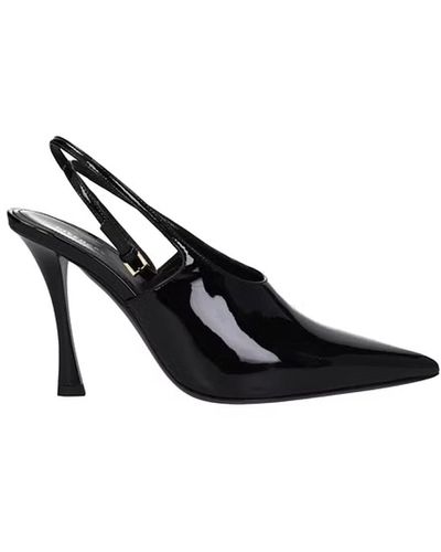 Givenchy Leather Slingback Court Shoes - Black