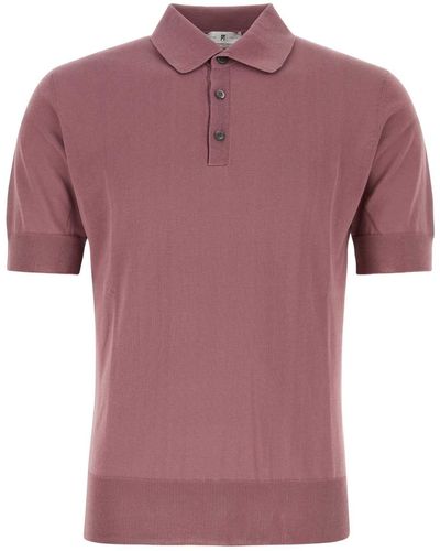 PT01 Light Cotton Polo Shirt - Pink