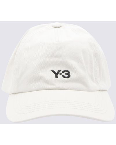 Y-3 And Cotton Baseball Cap - White