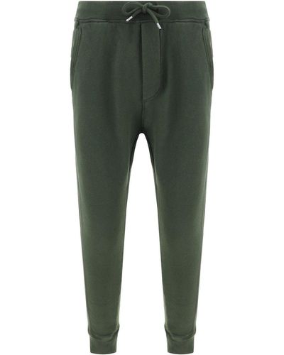 DSquared² Logo Patch Drawstring Track Trousers - Green