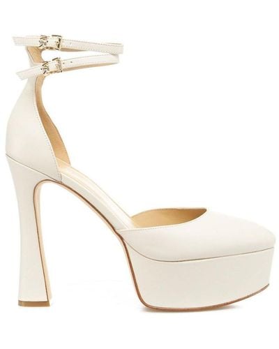 Michael Kors Michael Ankle Strap Platform Court Shoes - White