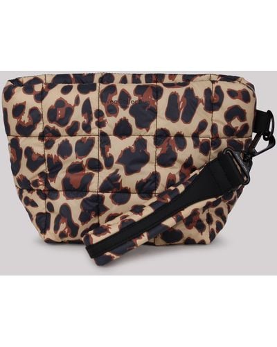 VEE COLLECTIVE Vee Collective Leopard-Print Padded Clutch - Multicolour