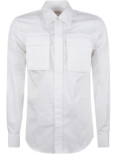 Alexander McQueen High Chest Pocket Shirt - White
