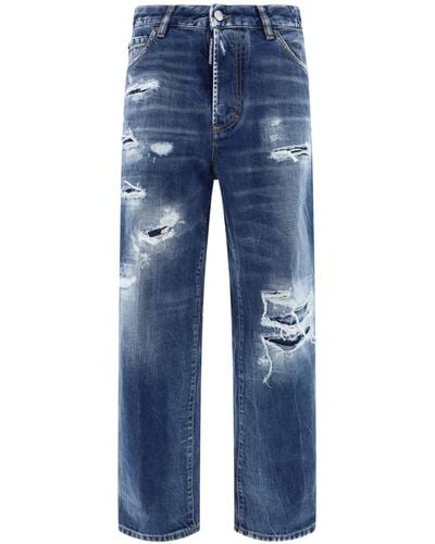 DSquared² Ripped Jeans - Blue