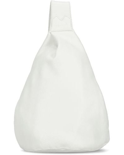 discord Yohji Yamamoto Leather Shoulder Bag - White