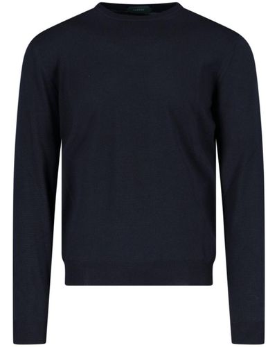 Zanone Classicsweater - Blue