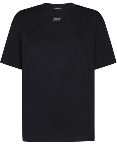 Off-White c/o Virgil Abloh Off-stamp Cotton T-shirt - Black