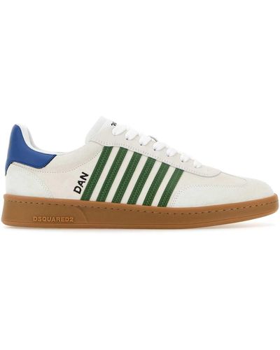 DSquared² Chalk Suede Boxer Sneakers - Green