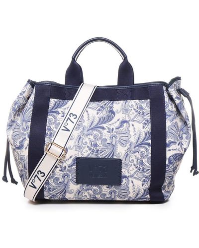 V73 Anemone Shopping Bag - Blue