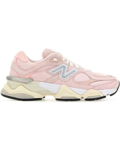 New Balance Mesh And Suede 9060 Trainers - Pink