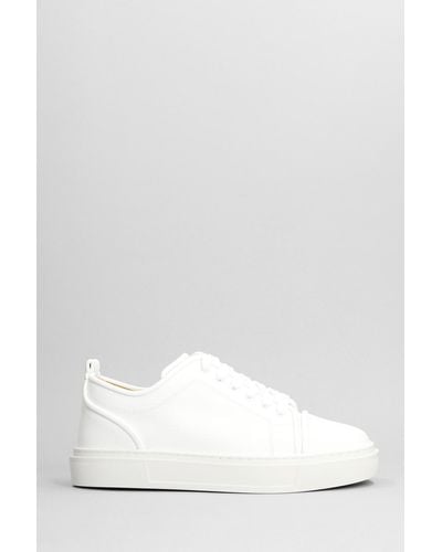 Christian Louboutin Adolon Junior Trainers In White Leather