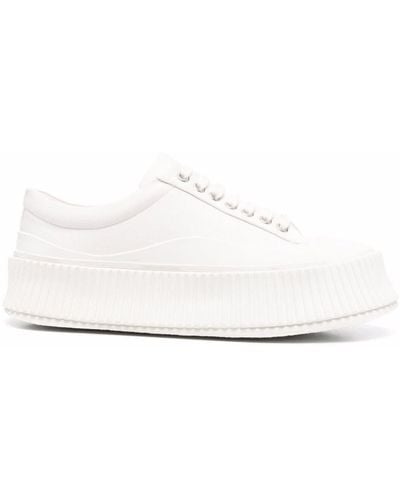 Jil Sander Recycled Canvas Sneakers - White