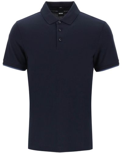 BOSS Phillipson Slim Fit Polo Shirt - Blue