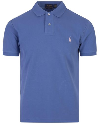 Ralph Lauren Slim-Fit Polo Shirt - Blue