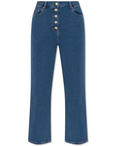 Paul Smith High-Waisted Jeans - Blue
