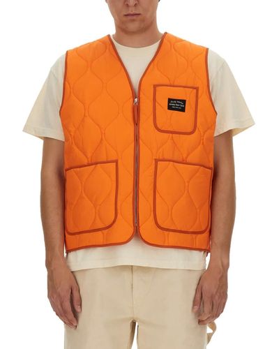AWAKE NY Vests With Logo - Orange