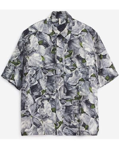 sunflower Silk Shirt Ss Shirt - Gray