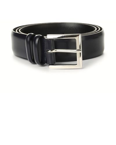 Orciani Calf Classic Leather Belt - Black