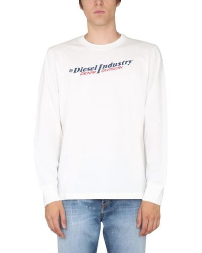DIESEL Logo Print T-shirt - White