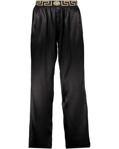 Versace Silk Pyjama Trousers - Black
