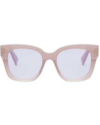 BVLGARI Square Frame Glasses - Purple