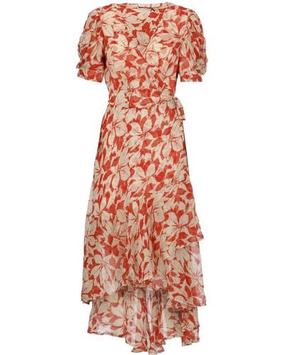 Polo Ralph Lauren Georgette Ruffled Dress - Multicolor
