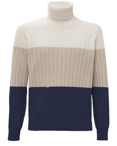 Brunello Cucinelli Wool And Cashmere Sweater - Blue