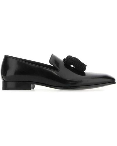 Jimmy Choo Foxley Slip-on Loafers - Black