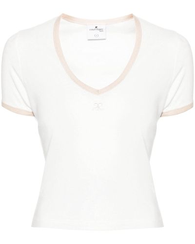 Courreges T Shirt Mm - White