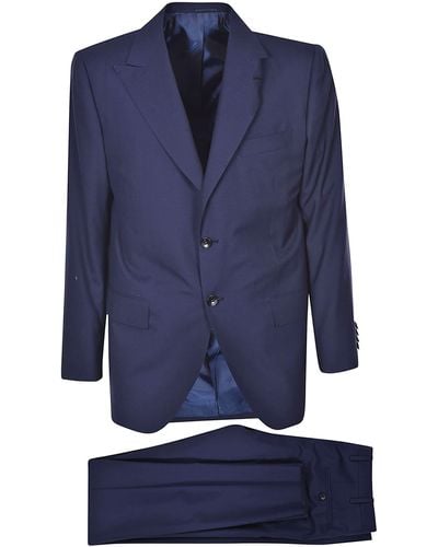 Kiton Single Breasted Suit - Blue