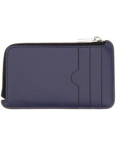 Marni Zippered Card Holder - Blue