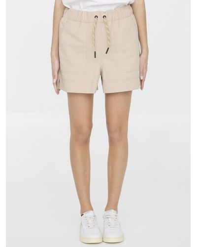 3 MONCLER GRENOBLE Nylon Shorts - Natural