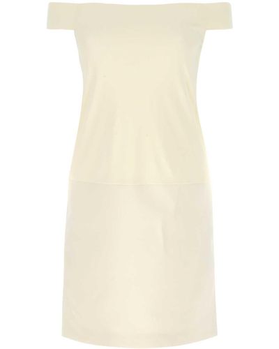 Khaite Ivory Viscose Blend Dress - White