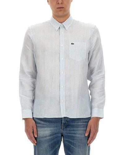 Lacoste Shirt With Logo - Gray