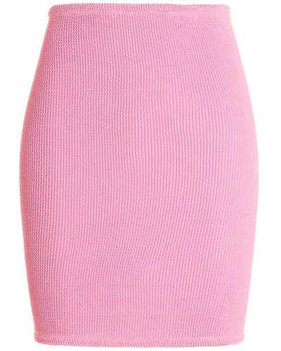 Hunza G Miniskirt Skirts Pink