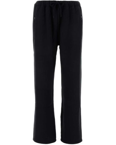 T By Alexander Wang Cotton Joggers - Black