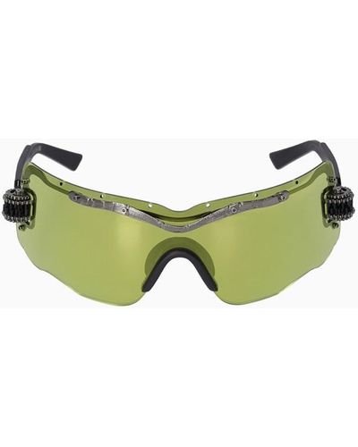Kuboraum E15 Mask Rhutenium Sunglasses - Green