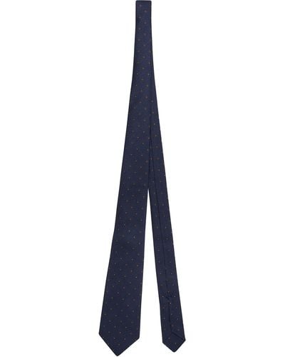 Kiton Tie Silk - Blue